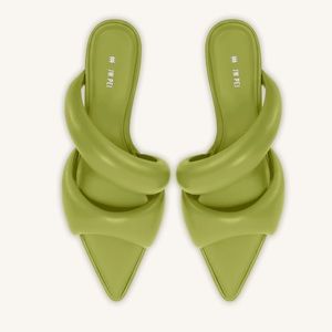 JW PEI Sara Mule Heels - Lime Green